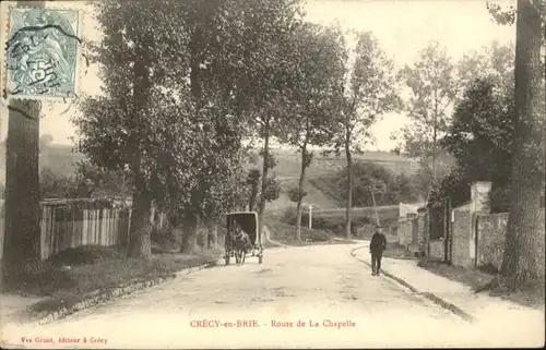 Crecy en Brie Route La Capelle Kutsche x /  /