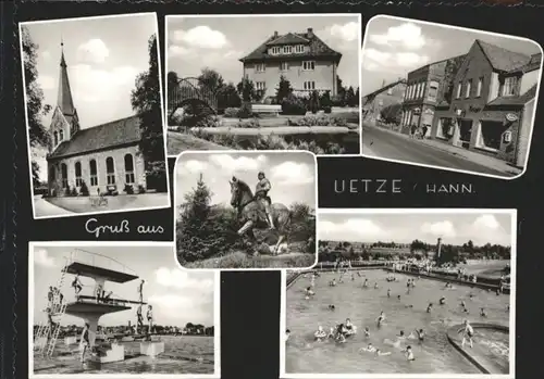 Uetze Schwimmbad Kirche  * / Uetze /Region Hannover LKR