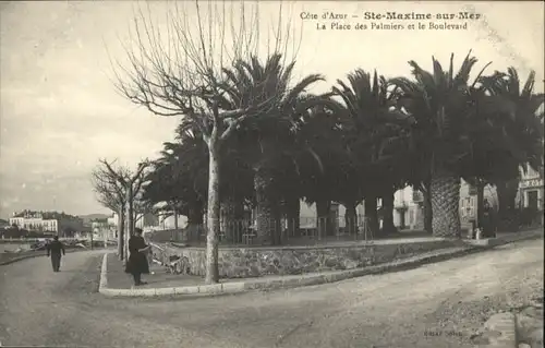 Sainte Maxime sur Mer Var Sainte-Maxime-sur-Mer Place Palmiers Boulevard * / Sainte-Maxime /Arrond. de Draguignan