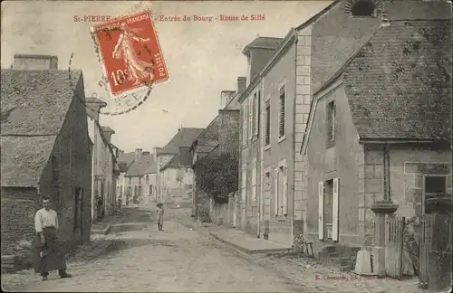 Saint-Pierre-de-Cheville Saint-Pierre Route Sille Bourg x / Saint-Pierre-de-Cheville /Arrond. de La Fleche
