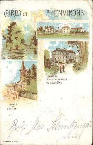Cirey-sur-Vezouze Environs Chateau Place Eglise Etang Parc x / Cirey-sur-Vezouze /Arrond. de Luneville