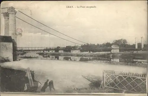 Gray Haute Saone Pont Suspendu * / Gray /Arrond. de Vesoul