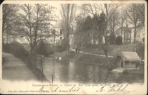 Chalons-sur-Marne Ardenne Canal Nau x / Chalons en Champagne /Marne