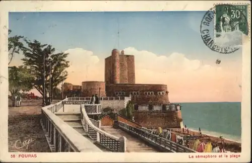 Fouras Charente-Maritime Semaphore la Plage x / Fouras /Arrond. de Rochefort