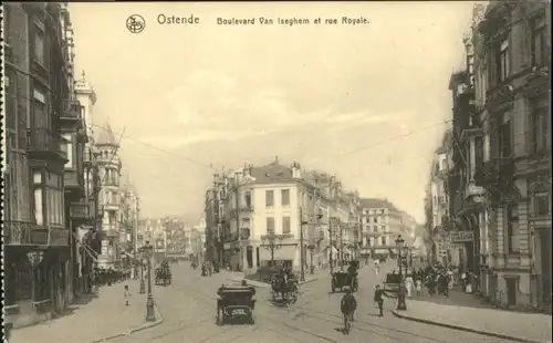 ws85555 Ostende Flandre Ostende Boulevard Van Isgehem Rue Royale * Kategorie.  Alte Ansichtskarten