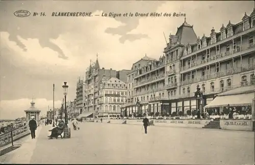 Blankenberghe la Digue le Grand Hotel des Bains *