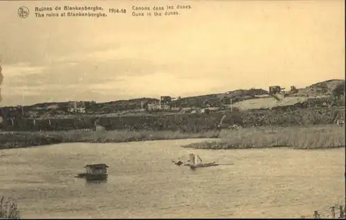 Blankenberghe Canons dans les dunes *