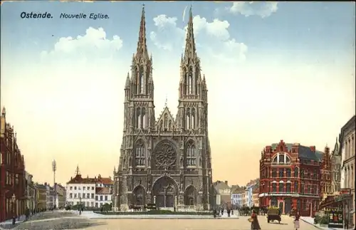 ws85372 Ostende Flandre Ostende Nouvelle Eglise * Kategorie.  Alte Ansichtskarten