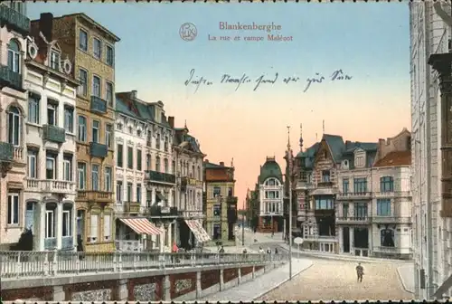 Blankenberghe la Rue Rampe Malecot *