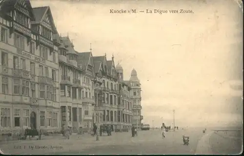 Knocke-sur-Mer la Digue vers Zoute x