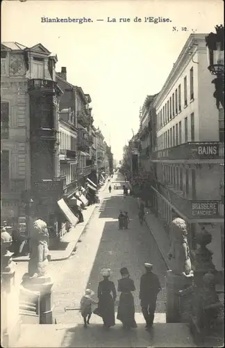 Blankenberghe la Rue de l'Eglise *