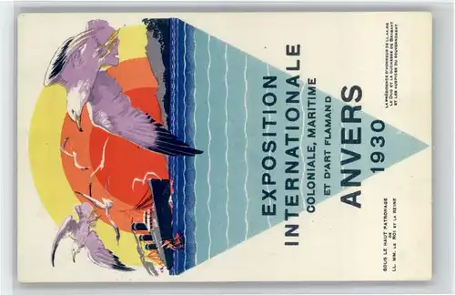 Anvers Antwerpen Anvers Exposition Internationale Coloniale Maritime Vogel * /  /