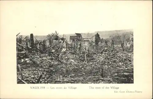 Vaux-Andigny Vaux les restes du Village * / Vaux-Andigny /Arrond. de Vervins