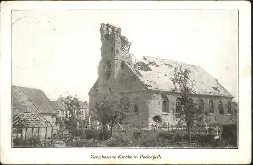 Poelcapelle Kirche Zerstoerung x