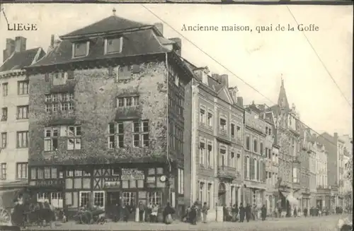 ws90085 Liege Luettich Liege Maison Quai Goffe * Kategorie. Luettich Alte Ansichtskarten