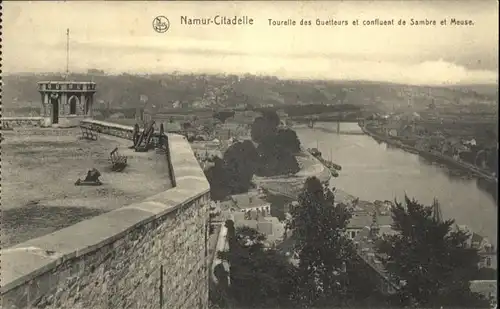 Namur Citadelle Tourelle Guetteurs Confluent Sambre Meuse *