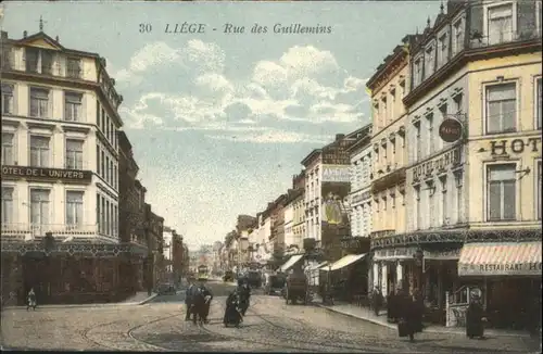 ws89717 Liege Luettich Liege Rue Guilleminus x Kategorie. Luettich Alte Ansichtskarten