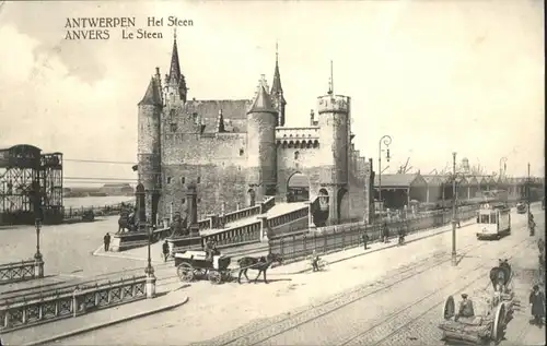 Antwerpen Anvers Steen Strassenbahn  *