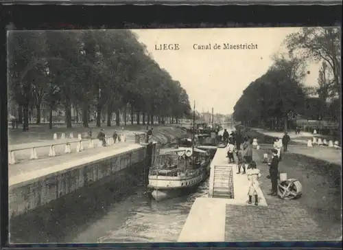 Liege Luettich Liege Canal Maestricht Schleuse x / Luettich /Provinde Liege Luettich
