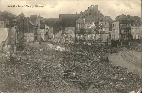 Namur Wallonie Namur Grand Place Zerstoerung x /  /