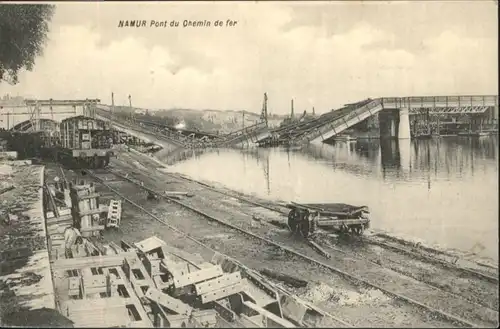 Namur Wallonie Namur Pont Chemin Fer Zerstoerung Bruecke * /  /