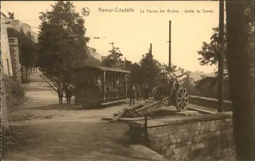 Namur Wallonie Namur Strassenbahn Citadelle Tienne Biches Tunnel Kanone * /  /