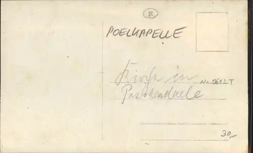 Paschendaele Paschendaele [handschriftlich] Kirche Zerstoerung * /  /