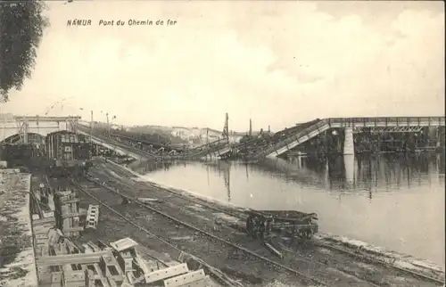 Namur Pont Chemin Fer Zerstoerung x