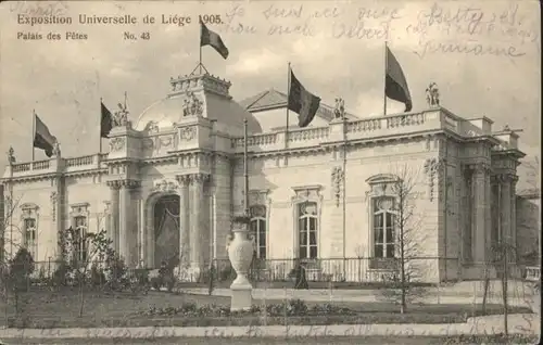 ws92642 Liege Luettich Liege Exposition Universelle Palais Fetes x Kategorie. Luettich Alte Ansichtskarten