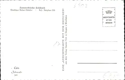 Sohlbach Netphen Gasthaus Robert Schaefer * / Netphen /Siegen-Wittgenstein LKR