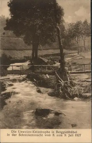 Bad Berggiesshuebel Unwetter-Katastrophe 1927 Flussbett *