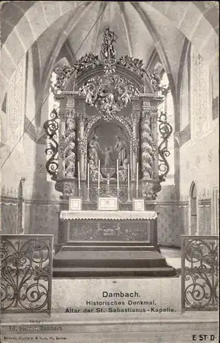 Dambach-la-Ville St. Sebastianus-Kapelle Altar  x / Dambach-la-Ville /Arrond. de Selestat-Erstein