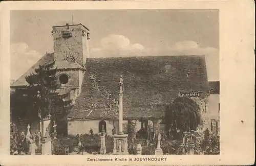 Juvincourt-et-Damary Kirche Zerstoerung x / Juvincourt-et-Damary /Arrond. de Laon