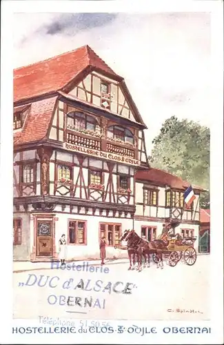 Obernai Bas Rhin Obernai Hostellerie du Clos St. Odile Kuenstler C. Spindler * / Obernai /Arrond. de Selestat-Erstein