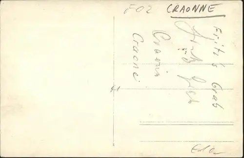 Craonne Aisne [handschriftlich]  * / Craonne /Arrond. de Laon