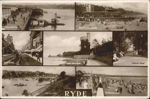 Ryde Pier Union Street Canoe Lake Appley Watch Tower Spencer Road x