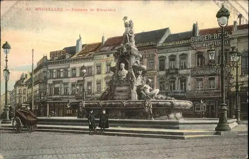 wb10363 Bruxelles Bruessel Fontaine de Brouckere * Kategorie.  Alte Ansichtskarten