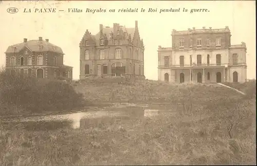 La Panne Villas Royales on residait le Roi pendant la guerre x