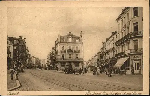 wb10681 Ostende Flandre Ostende Boulevard van Iseghem Rue Longue * Kategorie.  Alte Ansichtskarten