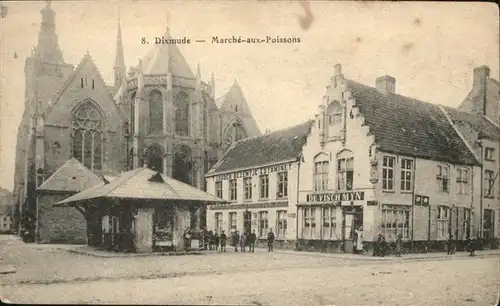 Dixmude Marche-aux-Poissons Vischmarkt *