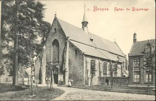 wb13715 Bruges Flandre Bruges Eglise Beguinage * Kategorie.  Alte Ansichtskarten