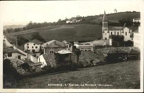 Hendaye Pyrenees Atlantiques Behobie Eglise Routed * / Hendaye /Arrond. de Bayonne