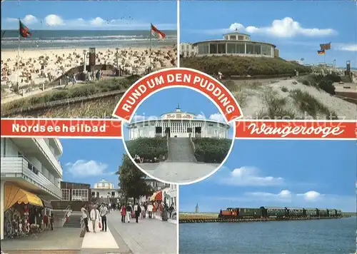 Wangerooge Nordseebad Strand Promenade Pudding Inselbahn Kat. Wangerooge