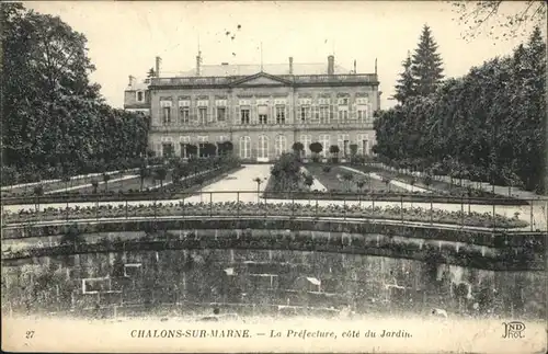 Chalons-sur-Marne Ardenne La Prelecture cote du Jardin / Chalons en Champagne /Marne