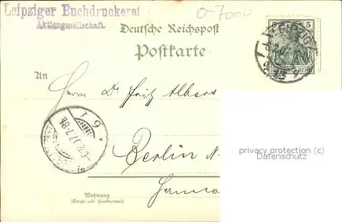 Ausstellung Industrie Gewerbe Leipzig 1897 Nr.16 Thueringische Kunsthalle Kat. Leipzig