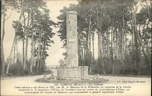 Torfou Maine-et-Loire La Colonne / Torfou /Arrond. de Cholet