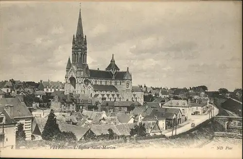 Vitre d Ille-et-Vilaine Eglise Saint-Martin / Vitre /Arrond. de Rennes