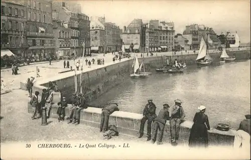 Cherbourg Octeville Basse Normandie Le Quai Coligny / Cherbourg-Octeville /Arrond. de Cherbourg