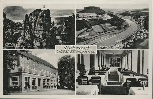 Waltersdorf Sachsen Elbsandsteingebirge Gasthof Erbgericht / Porschdorf /Saechsische Schweiz-Osterzgebirge LKR