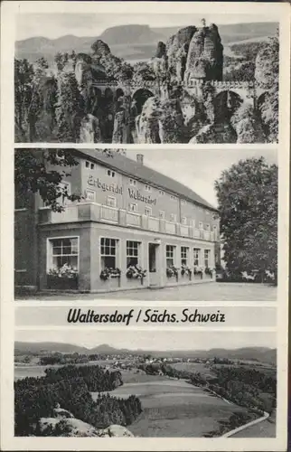 Waltersdorf Sachsen Gasthof Erbgericht / Porschdorf /Saechsische Schweiz-Osterzgebirge LKR